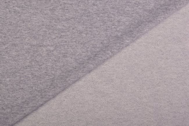 Teplákovina French Terry v šedej farbe s melírom 03430/061
