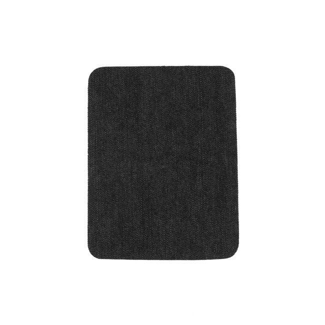 Nažehľovacia riflová záplata v čiernej farbe 9,5x12,5 cm 33144