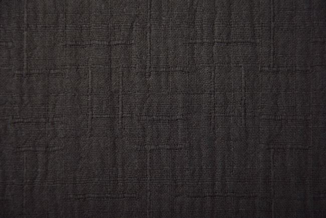 Bambusový mušelín v tmavo hnedej farbe 186134