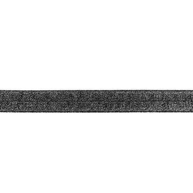 Lemovacia guma v čiernej farbe s leskom široká 2cm 32272