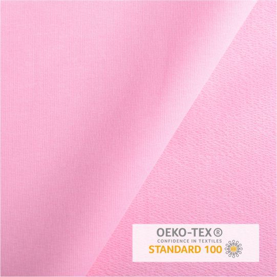 Teplákovina French Terry v jasne ružovej farbe RS0196/012D
