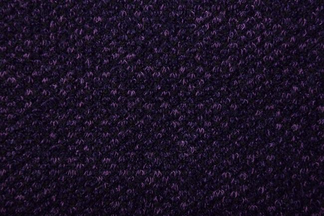 Pletenina vo fialovej farbe s jemným vlasom Q22022-047D