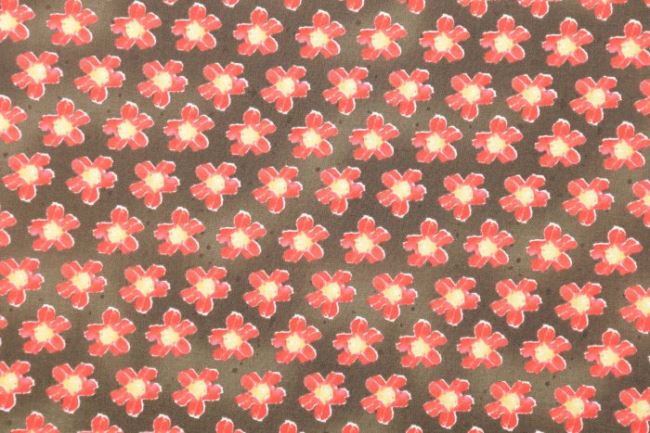 Americká bavlna na patchwork s kvetmi 199PYOPM/86