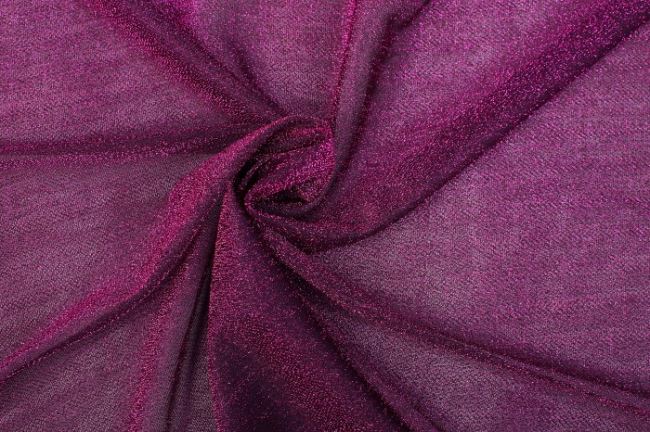 Priesvitná pletenina v kombinácii čiernej a sýto ružovej 05587/017