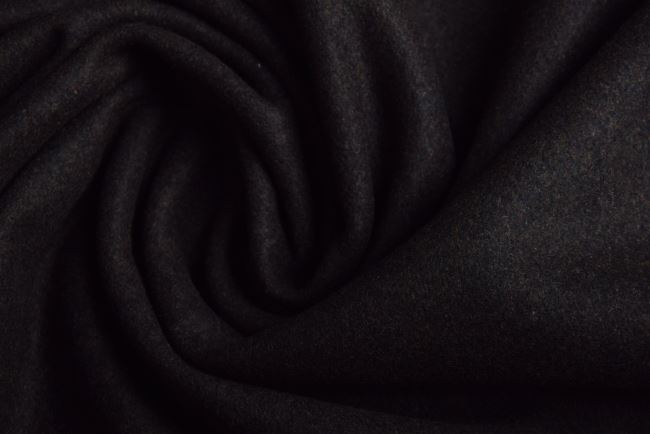 Bavlnený flanel v tmavo hnedej farbe 44552