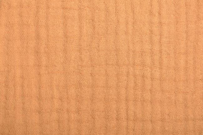 Štvorvrstvový mušelín v okrovej farbe 186210