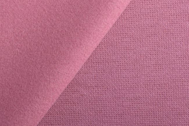 Počesaná pletenina v staroružovej farbe Q22251-013