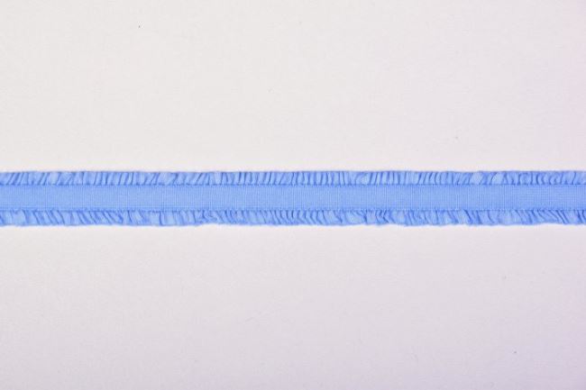 Lemovacia guma s volánmi vo svetlo modrej farbe so šírkou 1,2 cm 43506