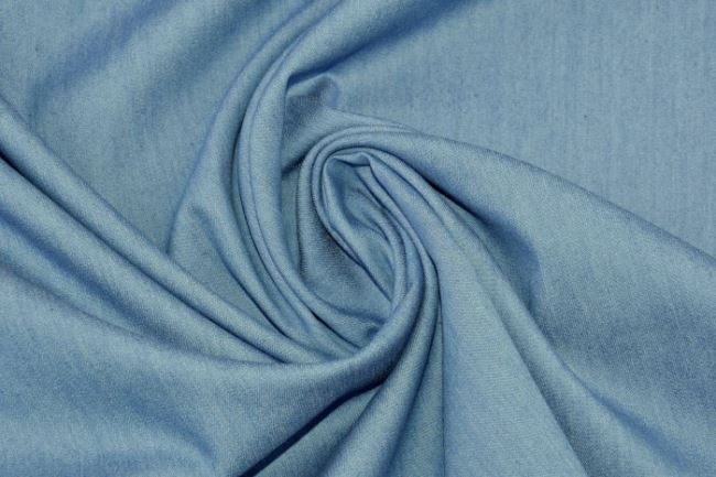 Košeľová riflovina v modrej farbe 0865/052