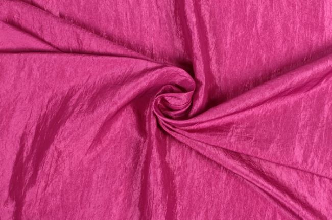 Kreskovaný taft v sýto ružovej farbe 05516/712
