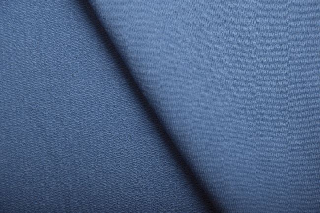 Teplákovina French Terry v modrej farbe 186370