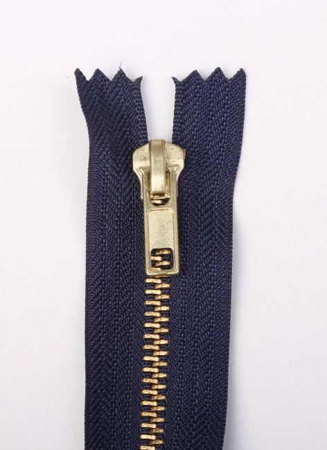Kovový zips modrej farby 16cm I-5M0-16-330