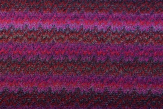 Kabátová látka vo fialovej farbe s ozdobnými pruhmi 6075/875