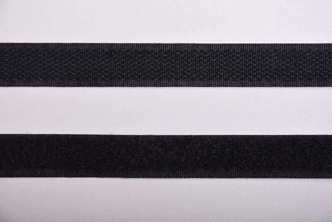 Suchý zips 16 mm v čiernej farbe I-TRO-16-332