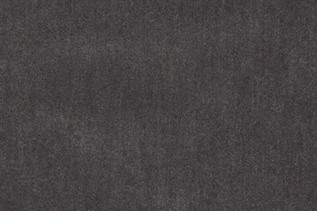Dekoračný zamat v tmavo šedej farbe DS12