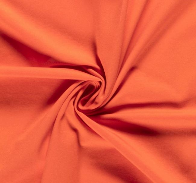 Teplákovina French-Terry v oranžovej farbe OR5500-034