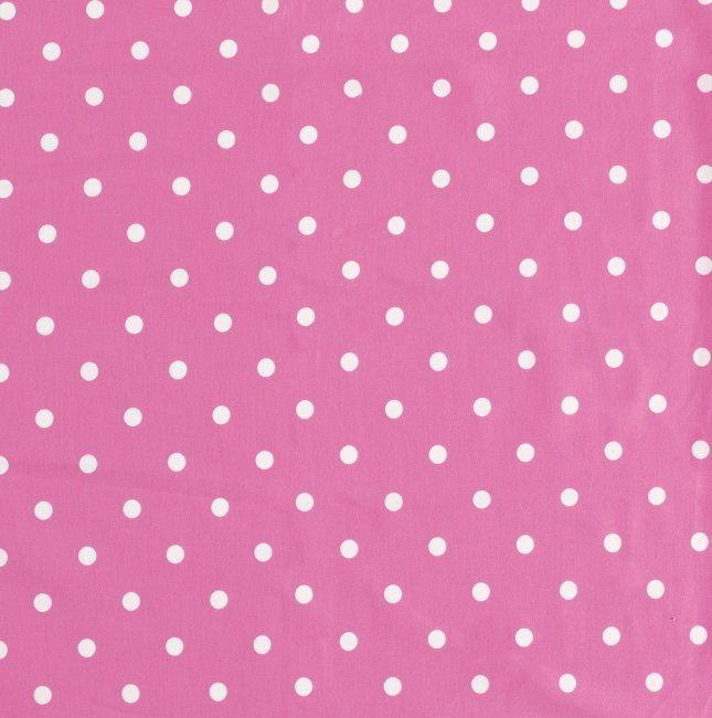 Bavlnený úplet v ružovej farbe s potlačou bodiek 11810/012