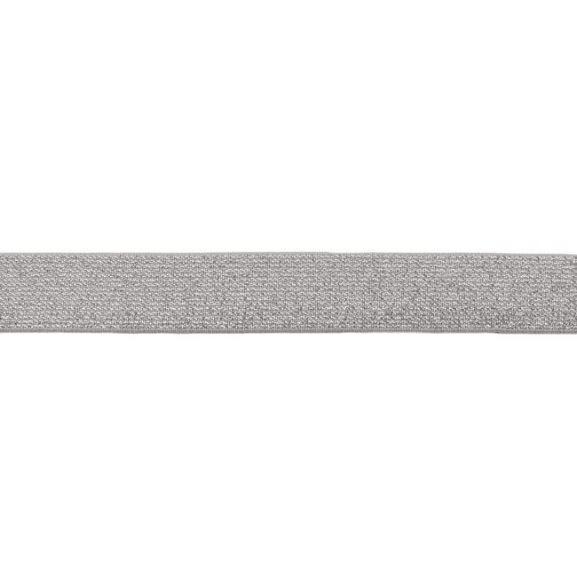 Ozdobná sivá guma široká 2,5 cm 44263