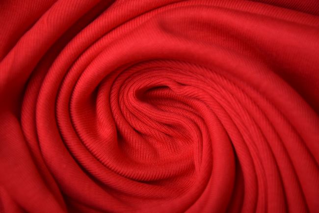 Bavlnený úplet v červenej farbe PAR212