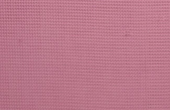 Vaflová látka v ružovej farbe 02902/014
