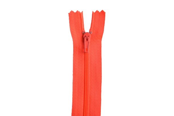 Špirálový zips v oranžovej farbe 16cm I-3S0-16-336