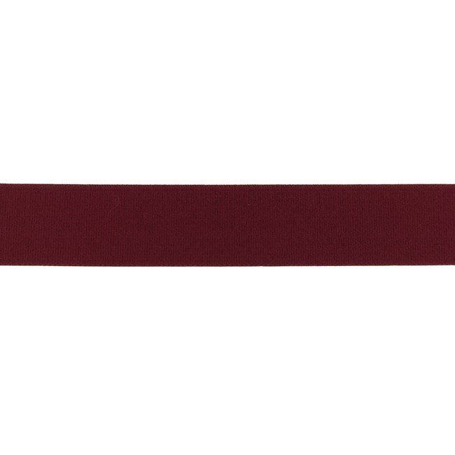 Ozdobná guma vo vínovej farbe 2,5 cm 32149